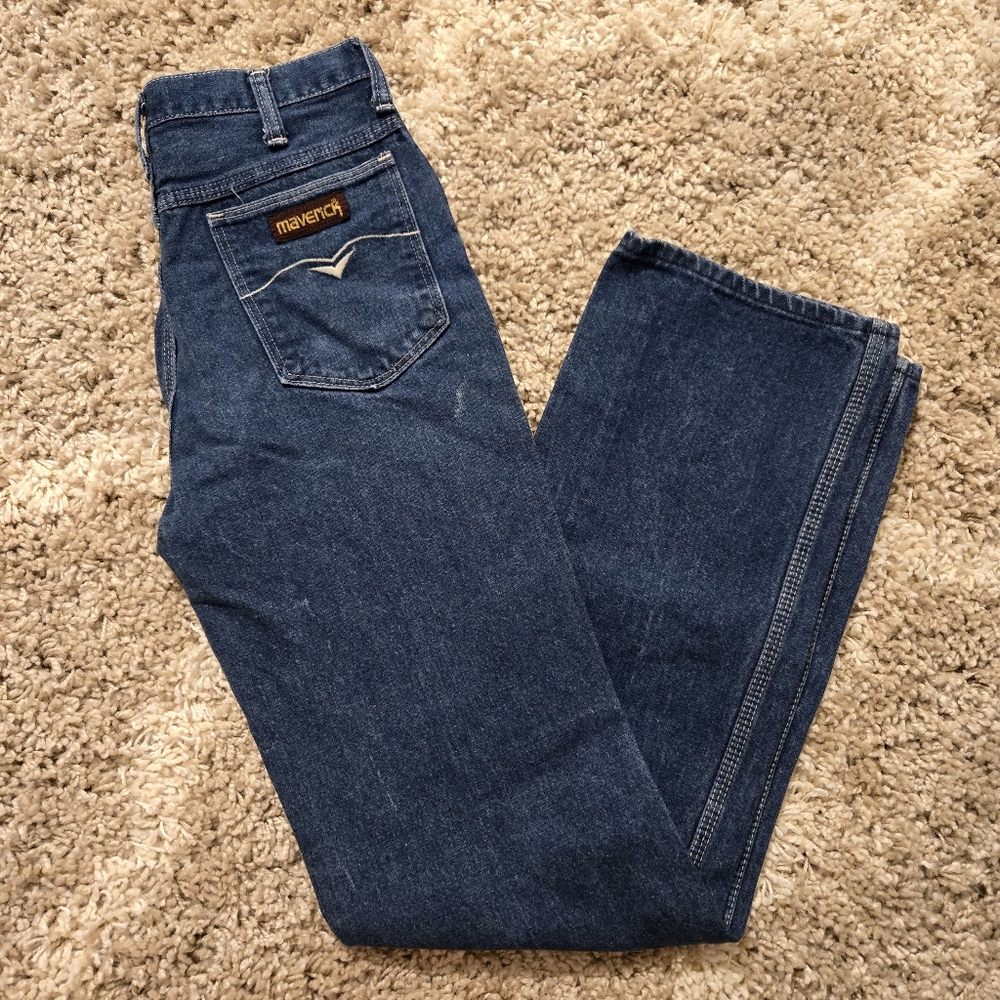 Vintage Maverick 80s Blue Jeans Made In USA Triple Stitch